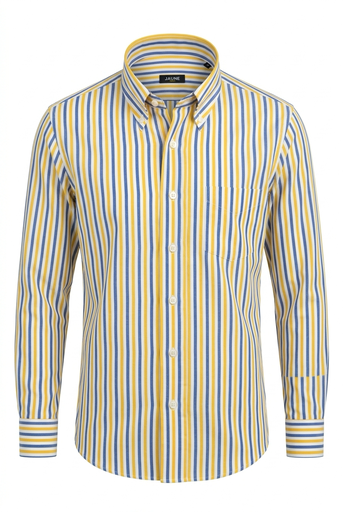 RECTANGLE JAUNE STRIPED Shirt Male