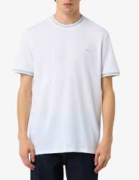 HARMONT & BLAINE Striped Trim T-shirt Male
