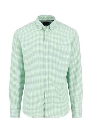 FYNCH HATTON Poplin Check  Shirt Male