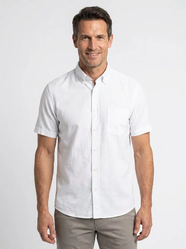 FYNCH HATTON Poplin Check  Shirt Male
