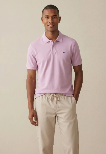 FYNCH HATTON Basic Cotton Polo Male