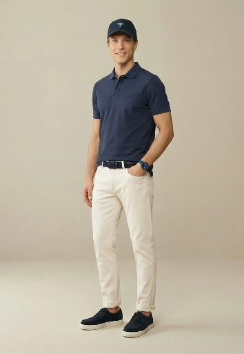 FYNCH HATTON Cotton Polo Male
