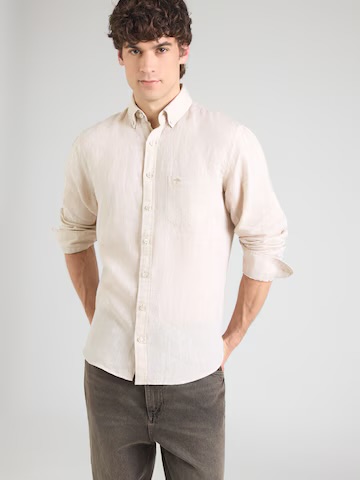 FYNCH HATTON Linen Shirt Male