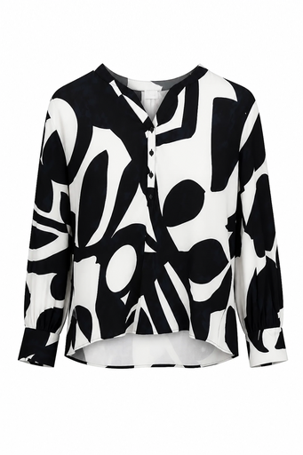 SUMMER MAN Arm Patterned Blousse Female
