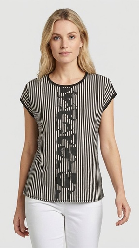 BARBRA Black NeckT-shirt Female