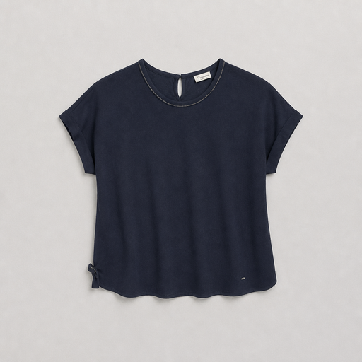 BARBRA Strass Neck Blouse Female