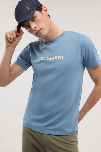 TRUSSARDI Regular Cotton T-Shirt Male