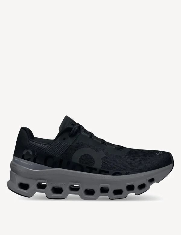 On Cloudmonster 1 Women Running Shoes Black / Magnet