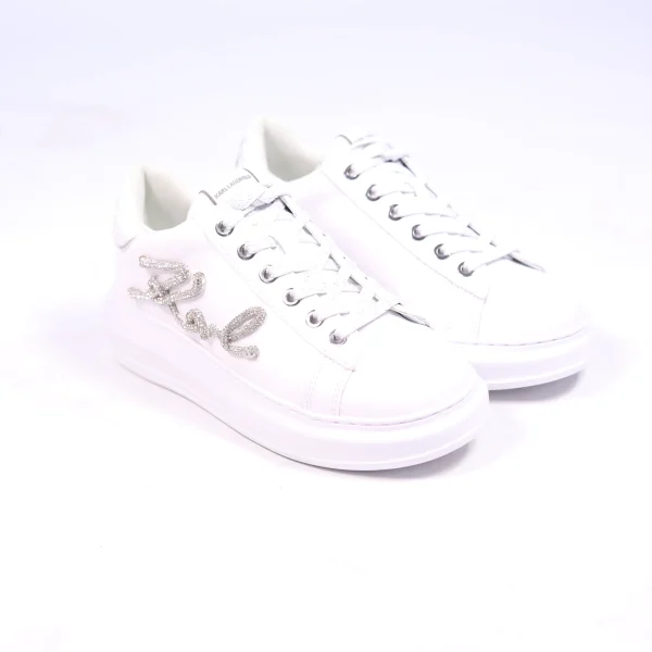 KARL LAGERFELD KAPRI SIGNIA RHINESTONE SNEAKERS - Image 2