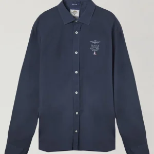 Aeronautica Militare Frecce Tricolori poplin shirt