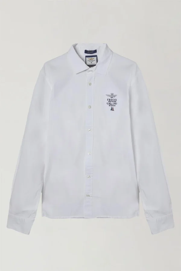 Aeronautica Militare Frecce Tricolori poplin shirt