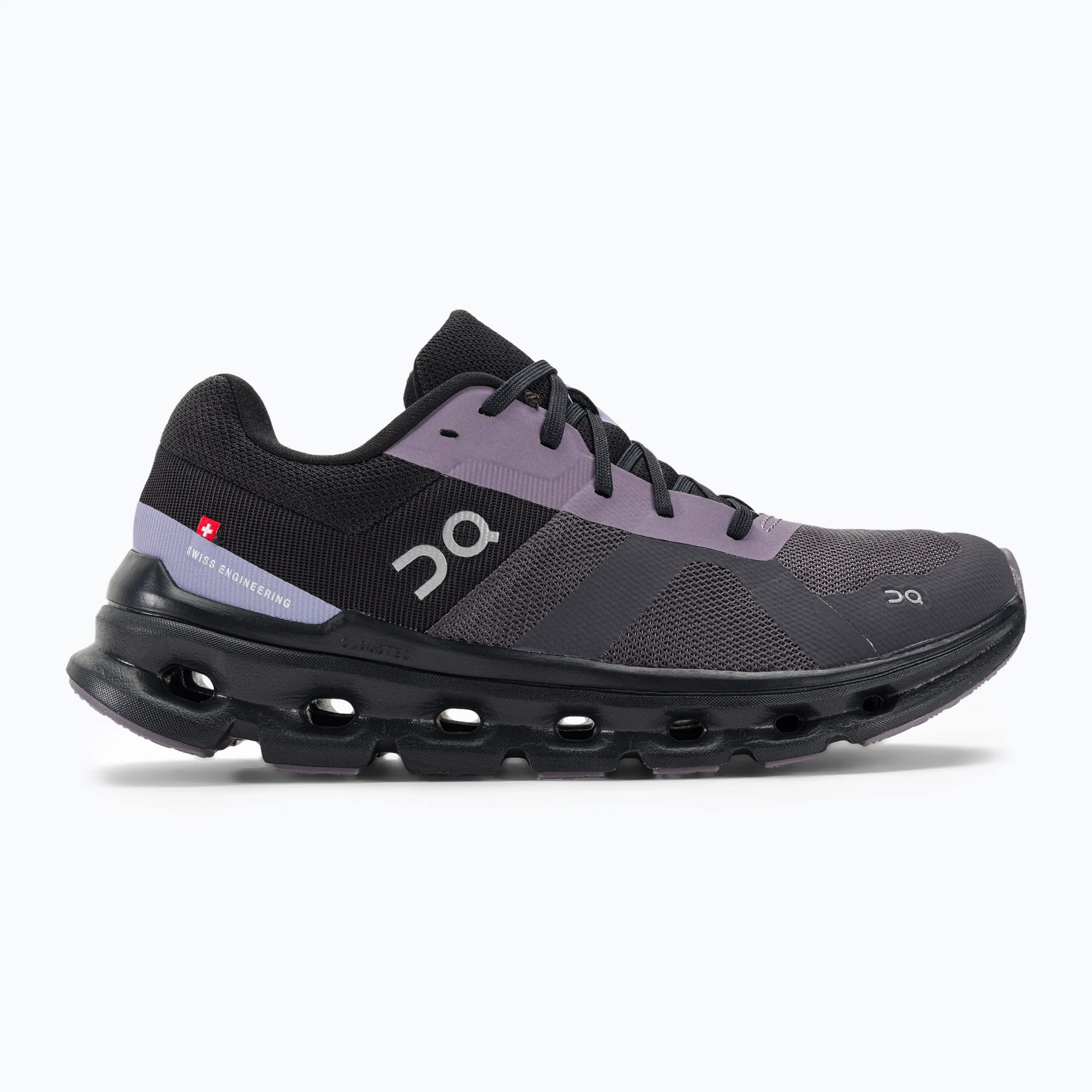 On Cloudrunner Women Running Shoes Iron/Black - Opera
