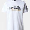The North Face Mountain Line Men Lifestyle T-Shirt White/Yellow
