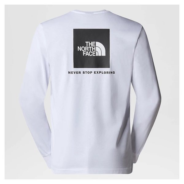 The North Face Box Nse Men Lifestyle Long Sleeve White/Black - Image 2