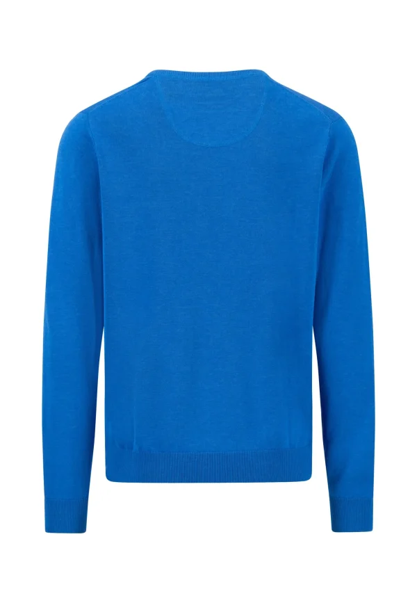 Fynch-Hatton V-neck knitting sweater made of 100% cotton - Image 2