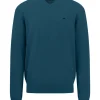 Fynch-Hatton V-neck knitting sweater made of 100% cotton