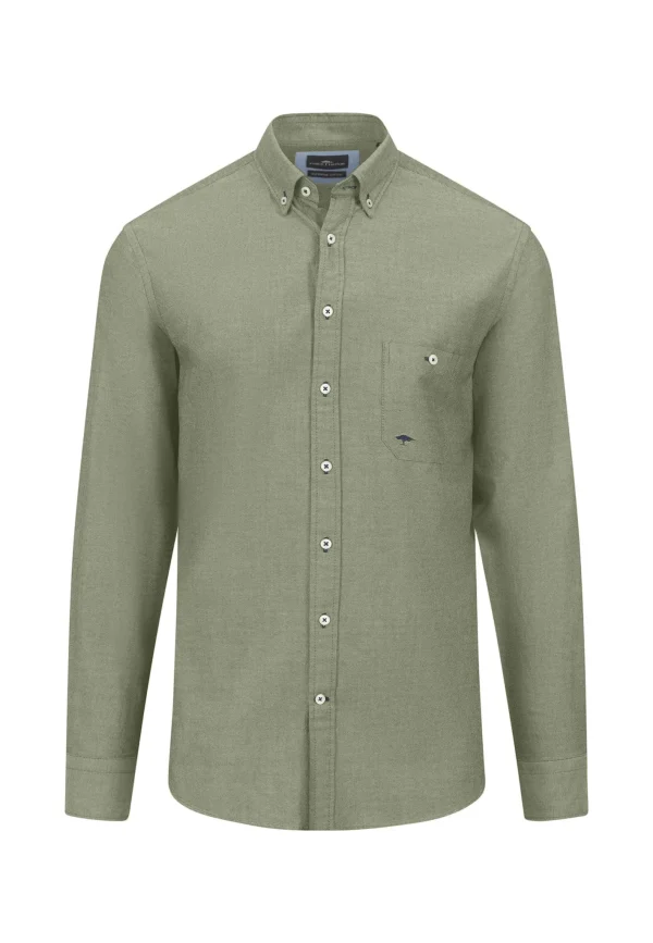 Fynch-Hatton Long sleeve shirt with button-down collar in the casual fit