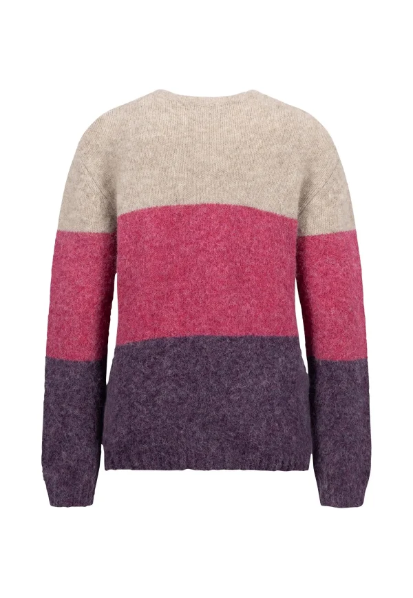 FYNCH-HATTON Comfortable knitting sweater with a fashionable strip look - Image 2