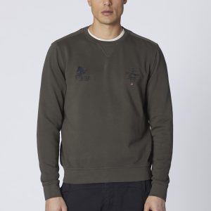 Aeronautica Militare Vintage effect crewneck sweatshirt