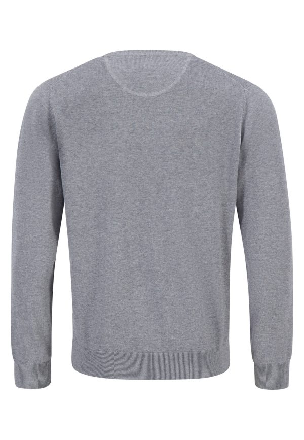 Fynch-Hatton Classic fine knitting sweater with a circular neckline - Image 2