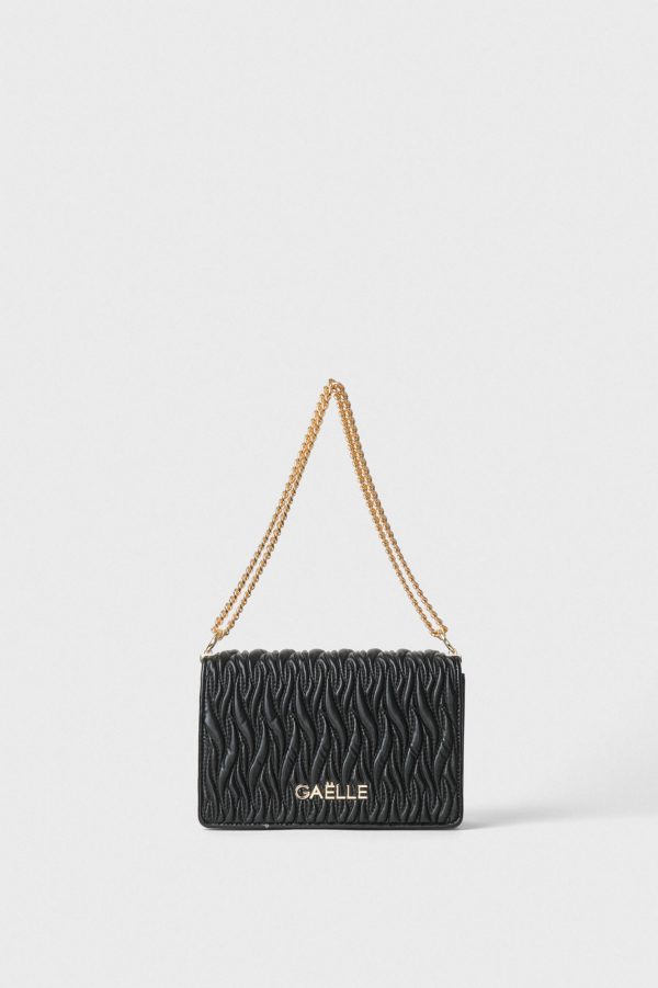 Gaëlle Paris Reg Shoulder Strap In Faux Leather Black