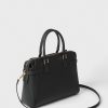 Gaëlle Paris Maxi Shoulder Strap In Saffiano Faux Leather Black - Image 2