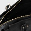 Gaëlle Paris Maxi Shoulder Strap In Saffiano Faux Leather Black - Image 4