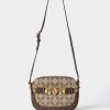 Gaëlle Paris Reg.Camera Bag Dial Canvas Jacquard Brown
