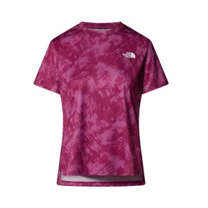 The North Face Women's Flex Printed T-Shirt Reg Aop Cyber Berry