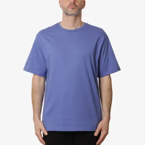The North Face Men Ss Logo Rmst Relaxed Tee Indigo Plum