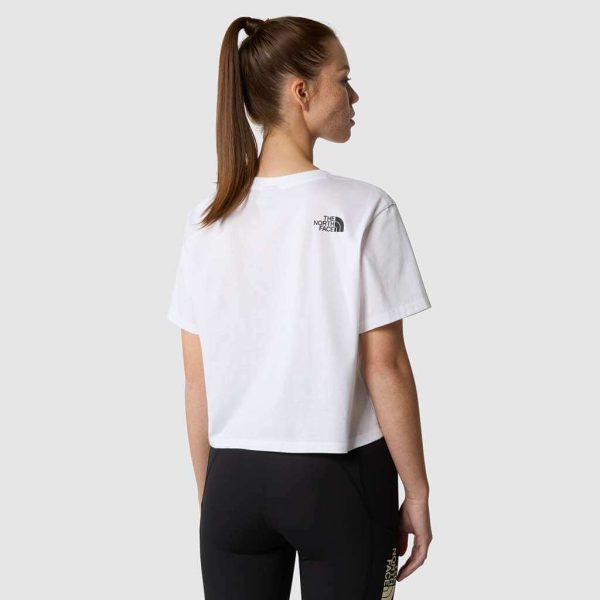 The North Face Simple Dome Cropped T-Shirt Women’s – White - Image 3