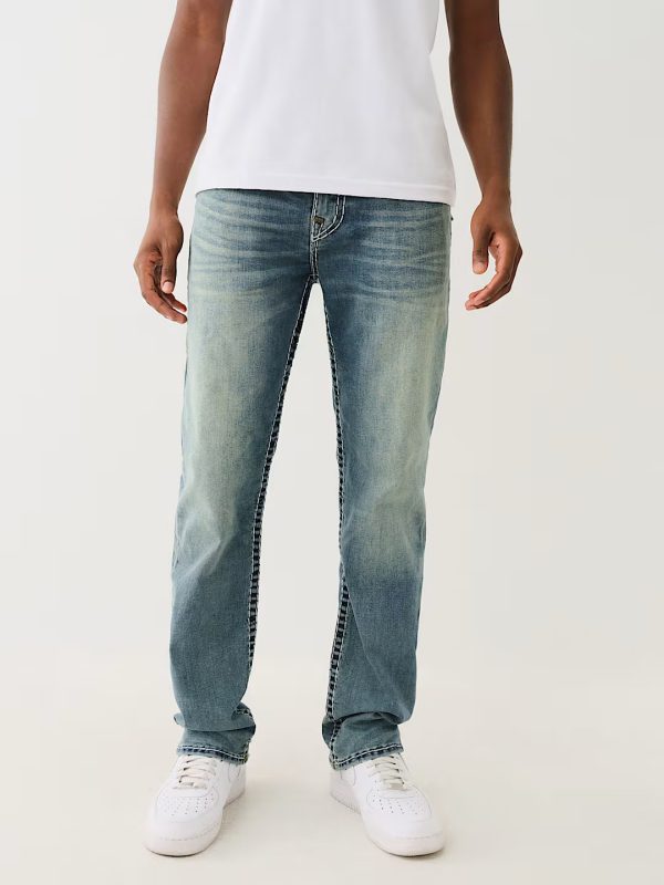 True Religion RICKY TRI-COLOR SUPER T STRAIGHT JEANS - Image 2