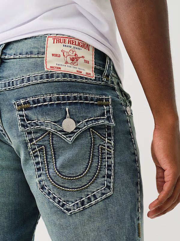 True Religion RICKY TRI-COLOR SUPER T STRAIGHT JEANS