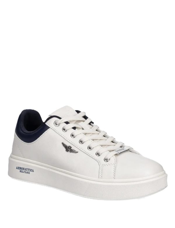 Aeronautica Militare Men's eco-leather sneakers with logo