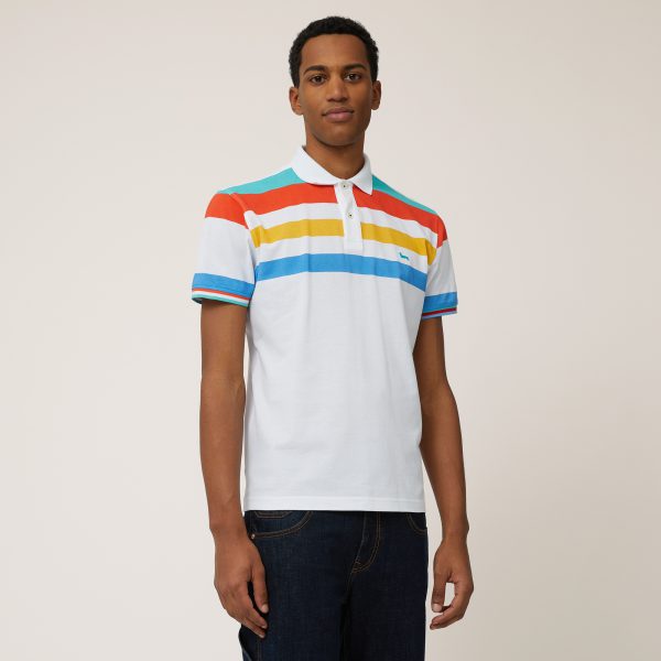 Harmont&Blaine Striped Print Cotton Polo