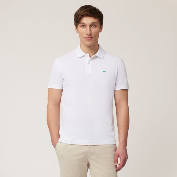Harmont&Blaine Cotton Polo with Dachshund