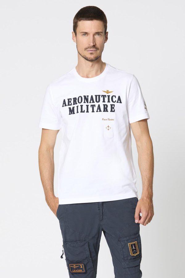 Aeronautica Militare Embroidered t-shirt with logo - Image 2