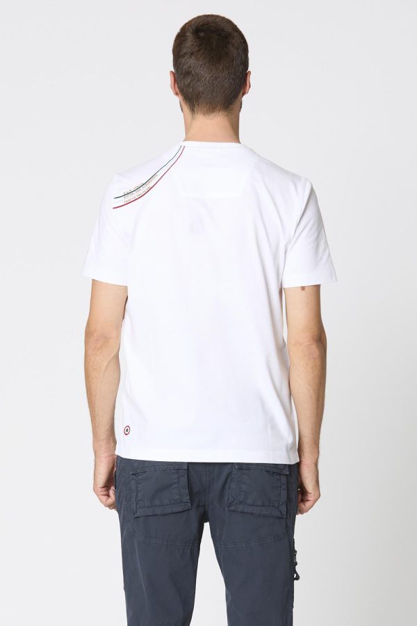 Aeronautica Militare Embroidered t-shirt with logo - Image 3