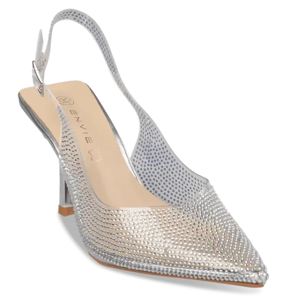 ENVIE CRYSTALLINE RHINESTONE PUMPS - Image 2