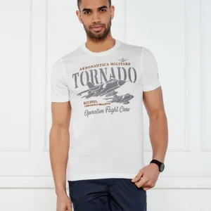 Aeronautica Militare Tornado flocked print T-shirt