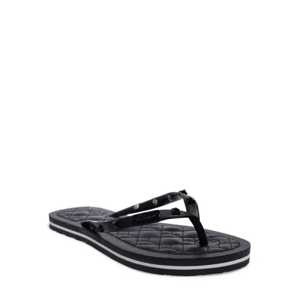 Santa Lolla Black Rubber Flip Flop - Image 2