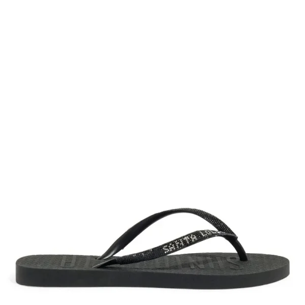 Santa Lolla Black Rubber Flip Flop