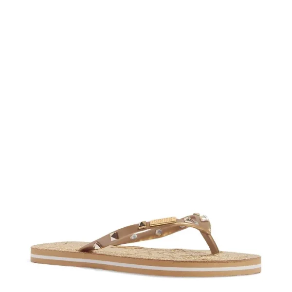 Santa Lolla Gold Rubber Flip Flop - Image 2