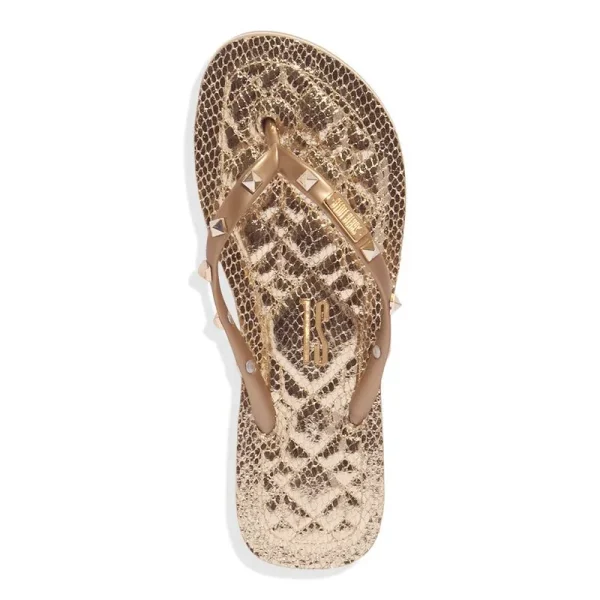 Santa Lolla Gold Rubber Flip Flop - Image 3