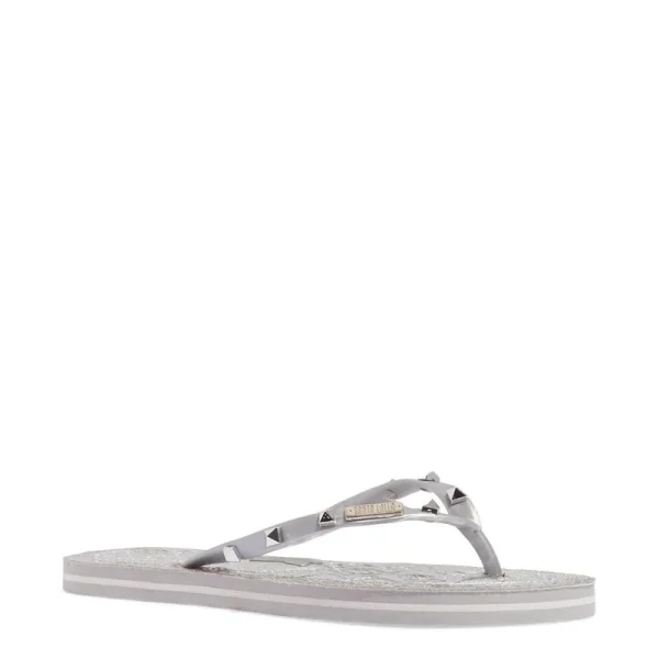 Santa Lolla Silver Rubber Flip Flop - Image 2