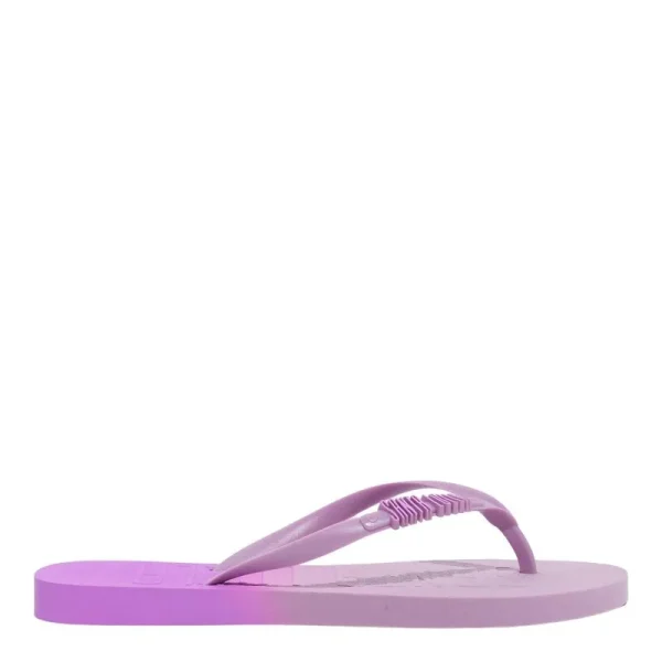 Santa Lolla Purple Rubber Flip Flop and Printed Toiletry Bag Kit