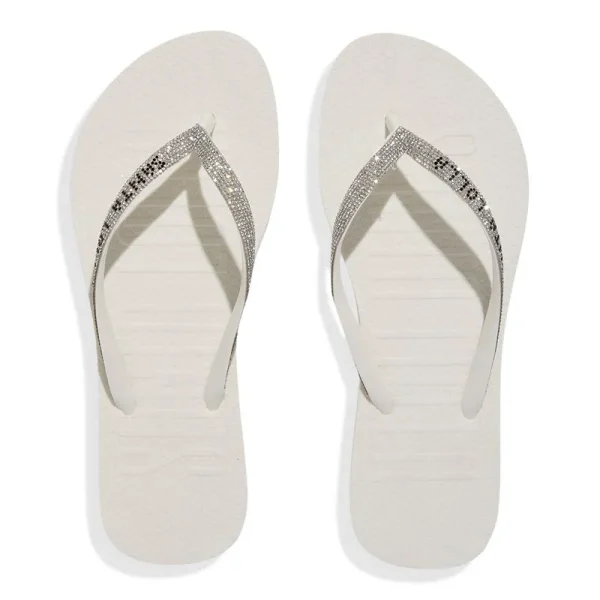 Santa Lolla White Rubber Flip Flop - Image 3