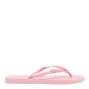 Santa Lolla Pink Rubber Flip Flop and Transparent Toiletry Bag