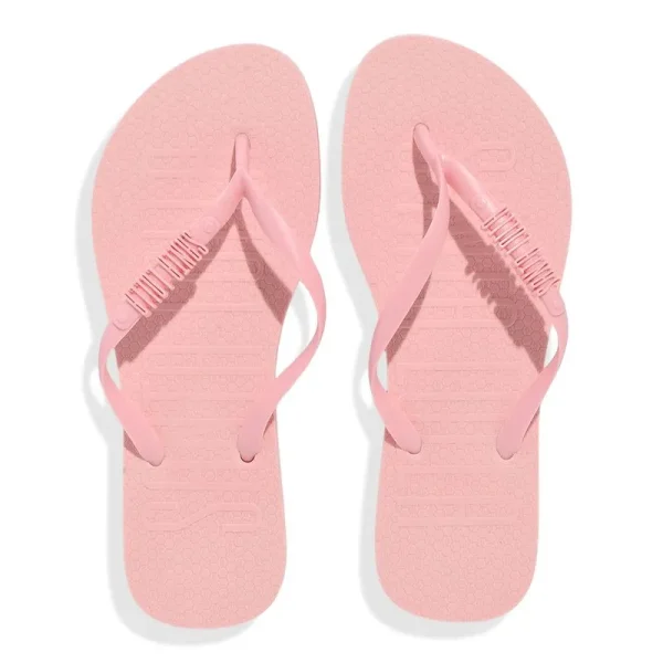 Santa Lolla Pink Rubber Flip Flop and Transparent Toiletry Bag - Image 4