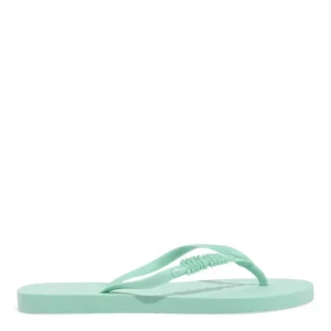 Santa Lolla Green Rubber Flip Flop Slippers and Transparent Toiletry Bag